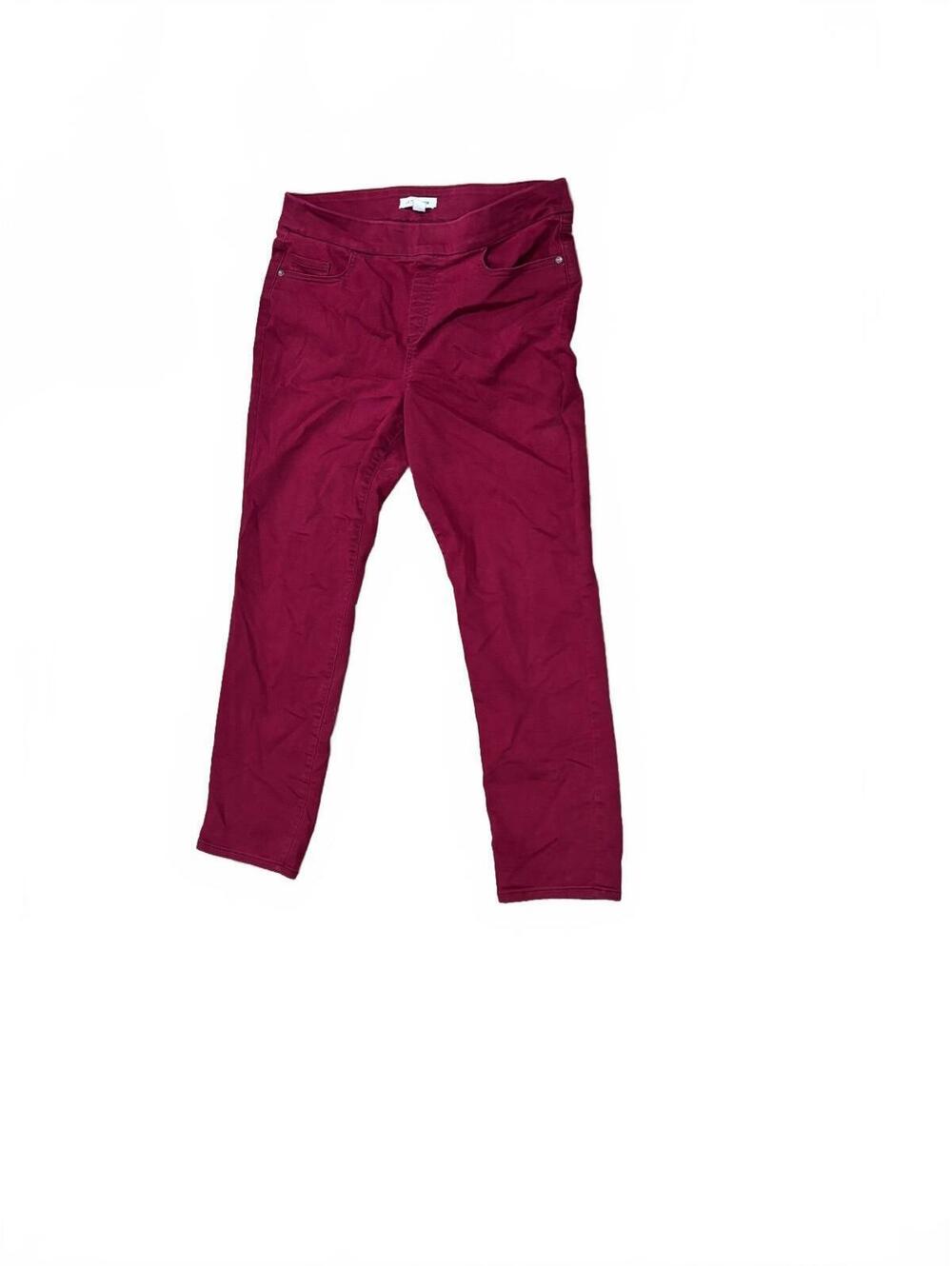 Liz Claiborne Amber Women's Pants Size 16 Burgundy